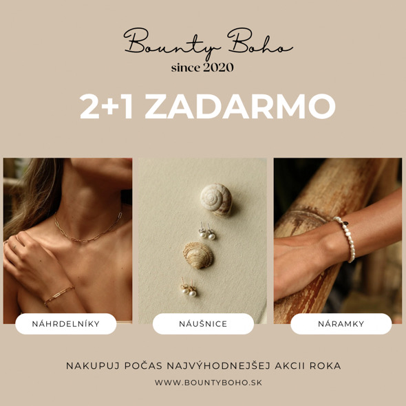 2+1 ZADARMO NA VŠETKY ŠPERKY