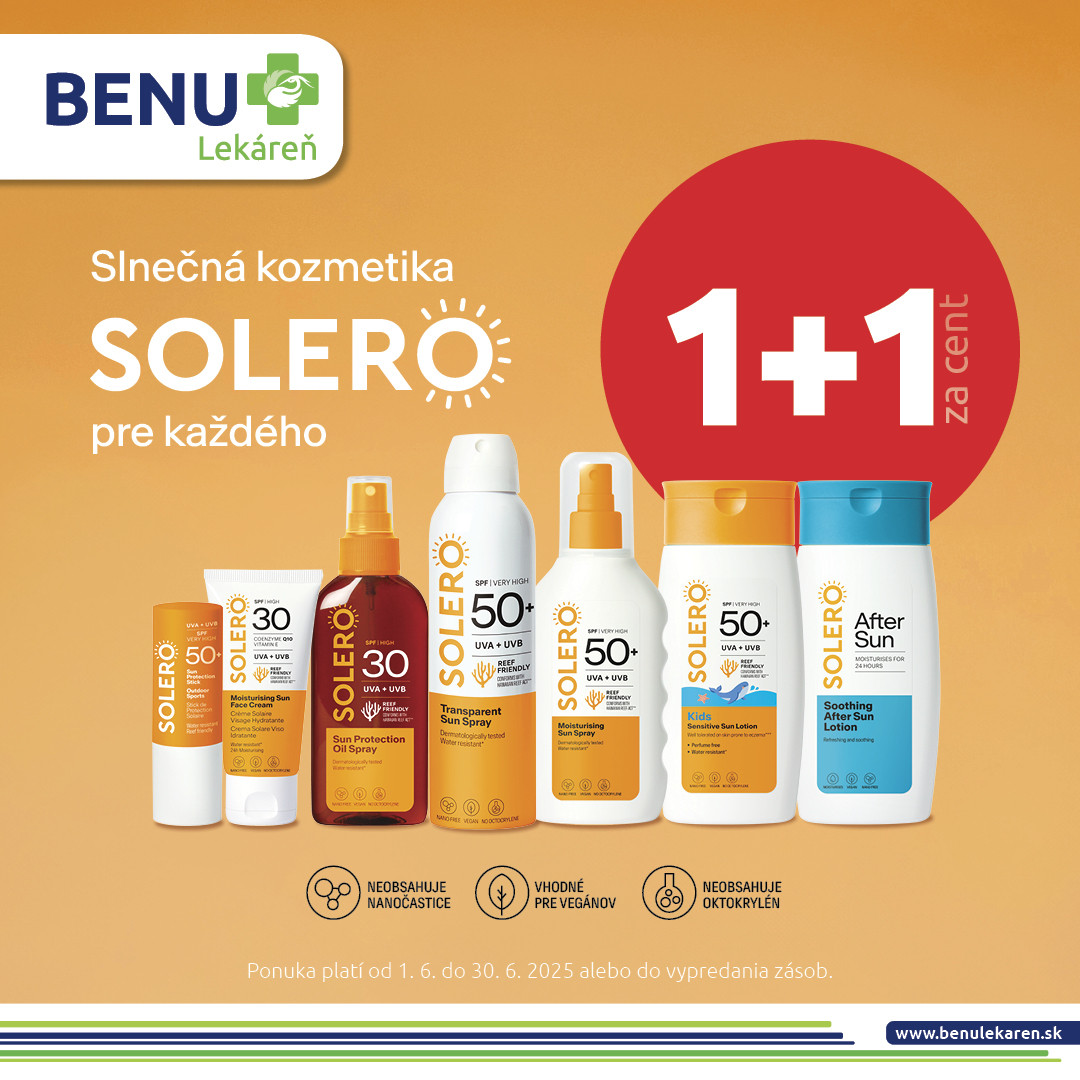 BENU Pharmacy & SOLERO 1+1 for 1 cent