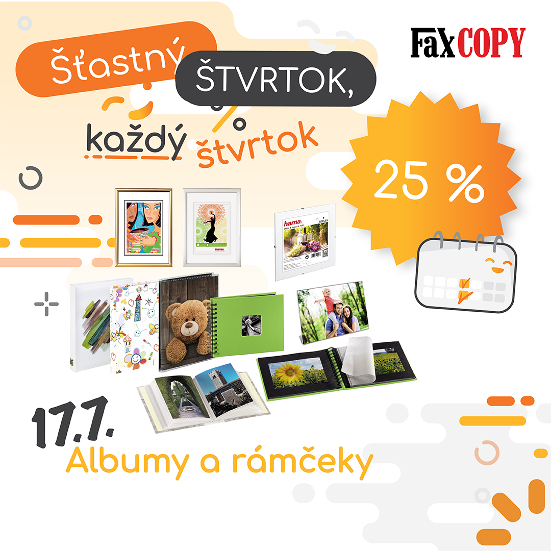Šťastný štvrtok v predajniach FaxCOPY