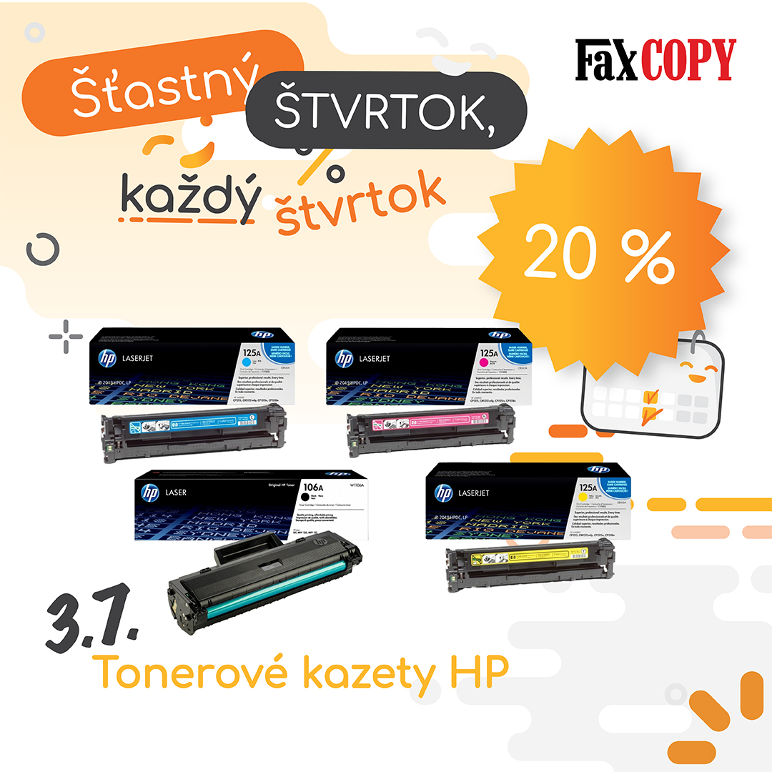 Šťastný štvrtok v predajniach FaxCOPY